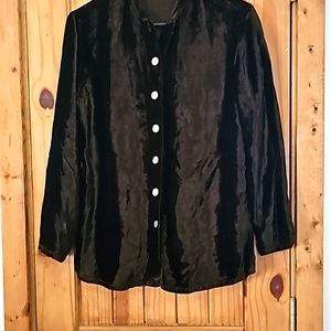 Velvet button shirt